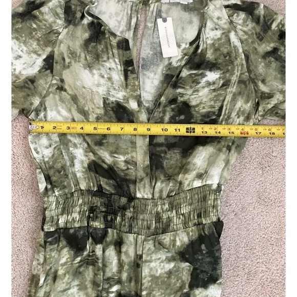 Anthropologie NWT The Somerset Jumpsuit Size Small Tall ST Women's Olive Green - Picture 10 of 14